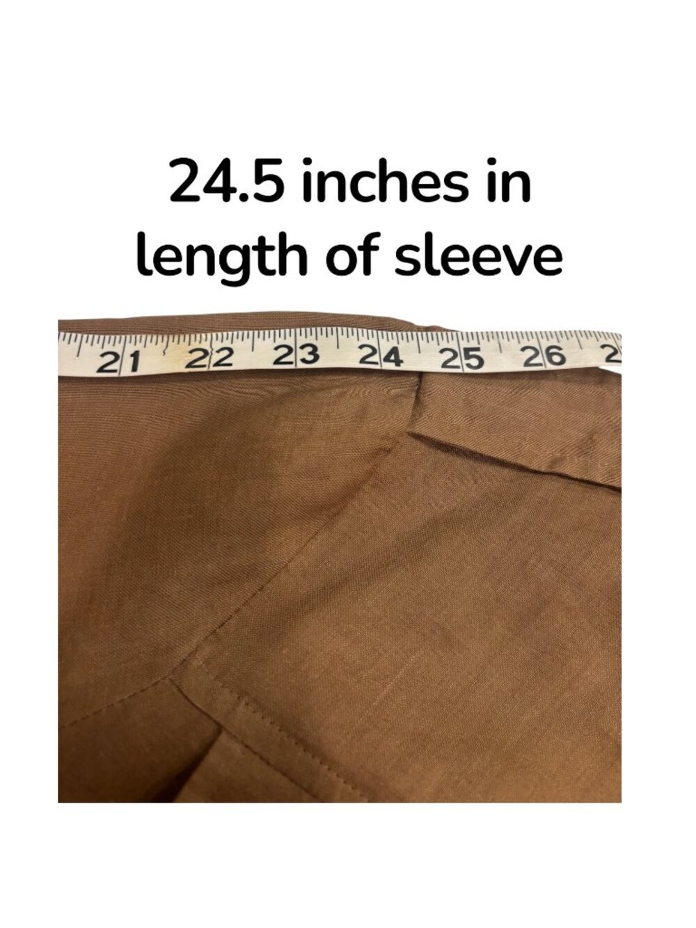 Alison Taylor 100% Linen Military Jacket Womens Size 10 Brown Button Front Safar - Picture 9 of 10